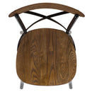 Advantage X-Back Chair with Metal Bracing and Fruitwood Seat