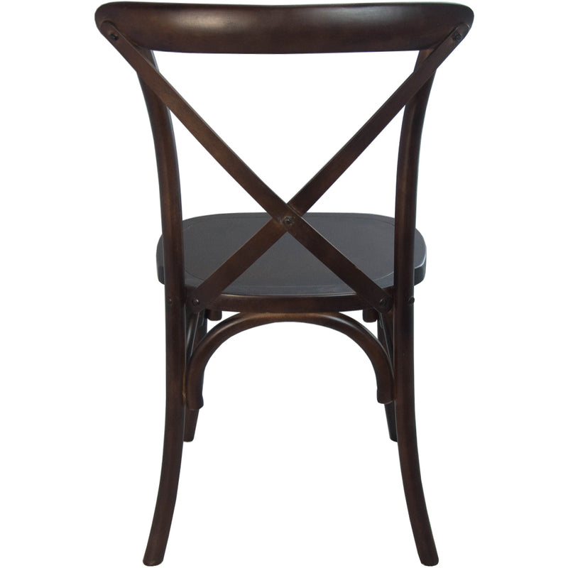 Advantage Walnut X-Back Chair