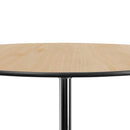 36'' Round Wood Cocktail Table with 30'' and 42'' Columns