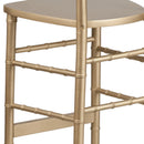 SINGLEWAVE Series Gold Wood Chiavari Barstool