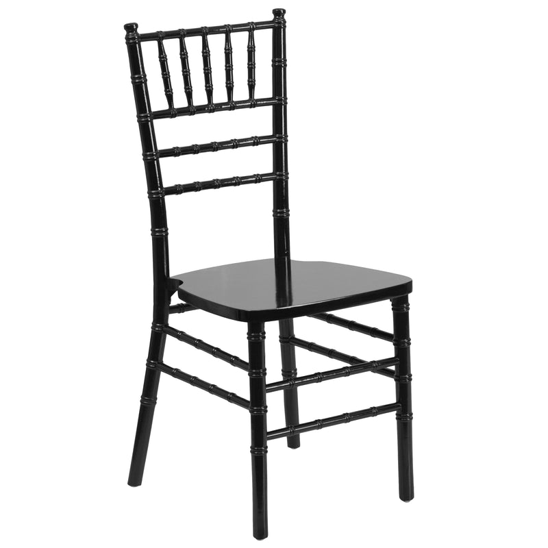 SINGLEWAVE Series Black Wood Chiavari Chair