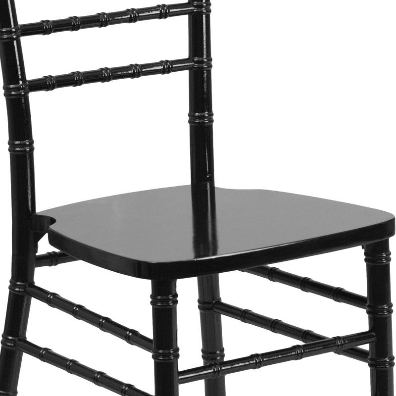 SINGLEWAVE Series Black Wood Chiavari Chair