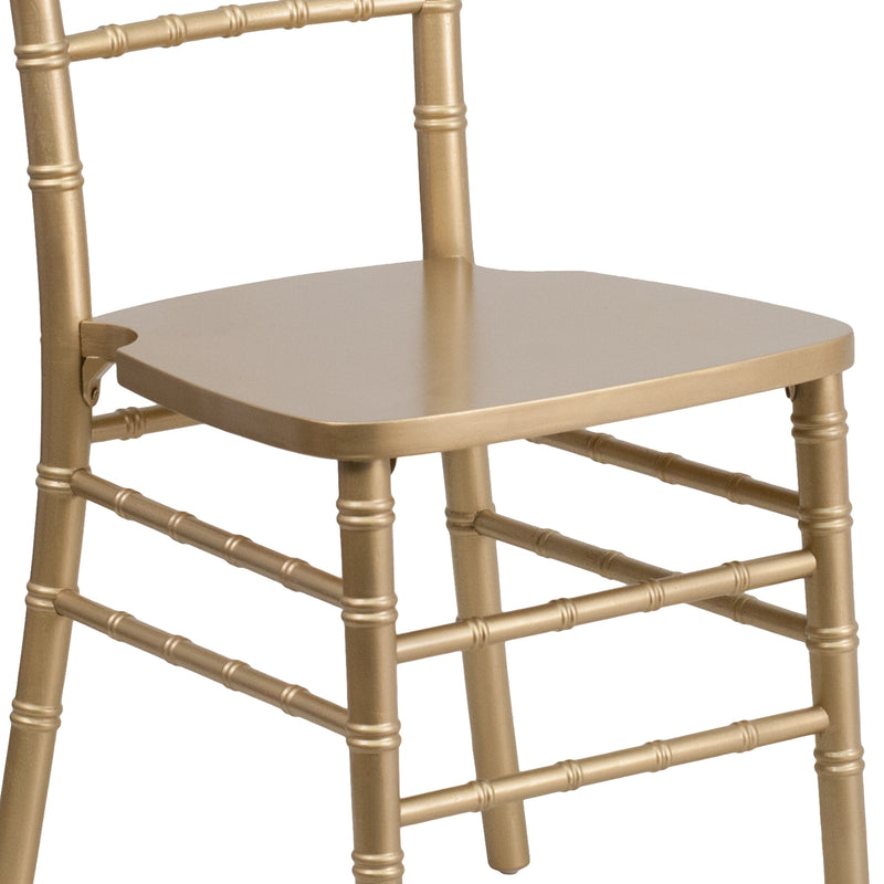 SINGLEWAVE Series Gold Wood Chiavari Chair