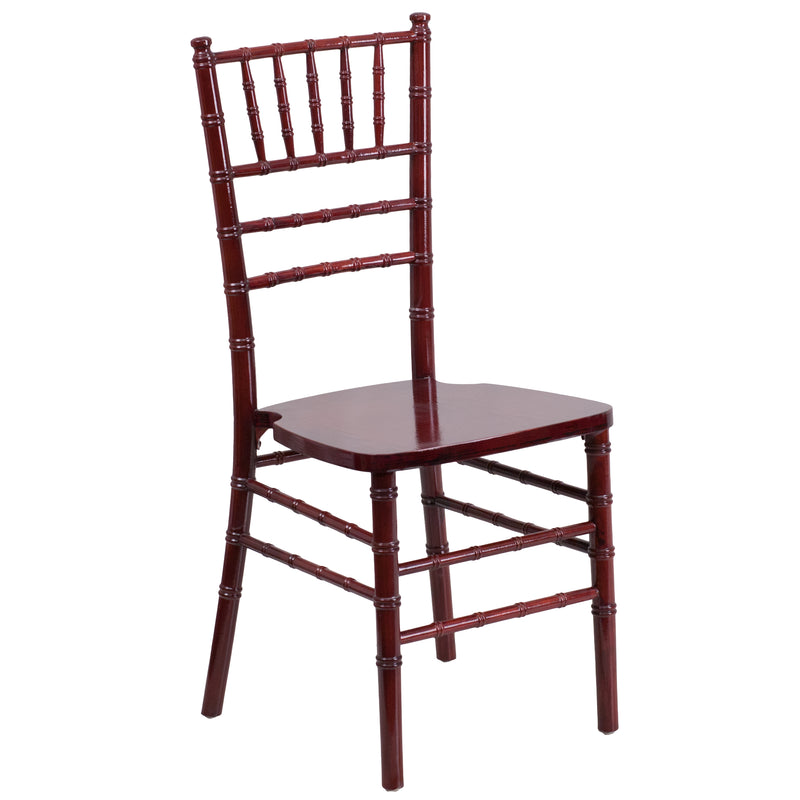 SINGLEWAVE Series Mahogany Wood Chiavari Chair