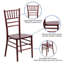 SINGLEWAVE Series Mahogany Wood Chiavari Chair