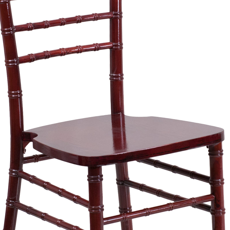 SINGLEWAVE Series Mahogany Wood Chiavari Chair