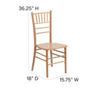 SINGLEWAVE Series Natural Wood Chiavari Chair