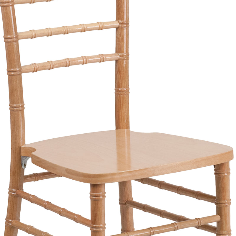 SINGLEWAVE Series Natural Wood Chiavari Chair