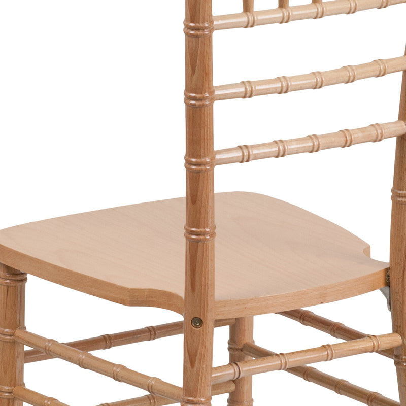 SINGLEWAVE Series Natural Wood Chiavari Chair