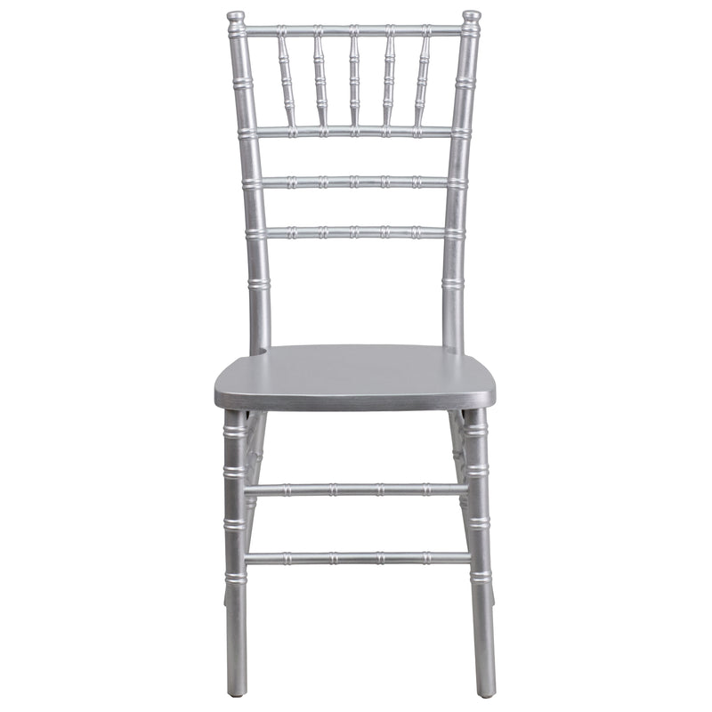 SINGLEWAVE Series Silver Wood Chiavari Chair