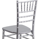 SINGLEWAVE Series Silver Wood Chiavari Chair