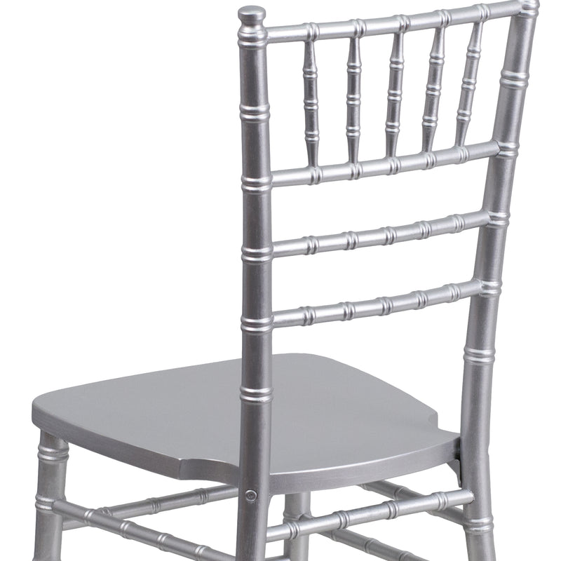 SINGLEWAVE Series Silver Wood Chiavari Chair