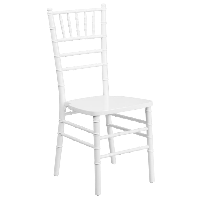 SINGLEWAVE Series White Wood Chiavari Chair