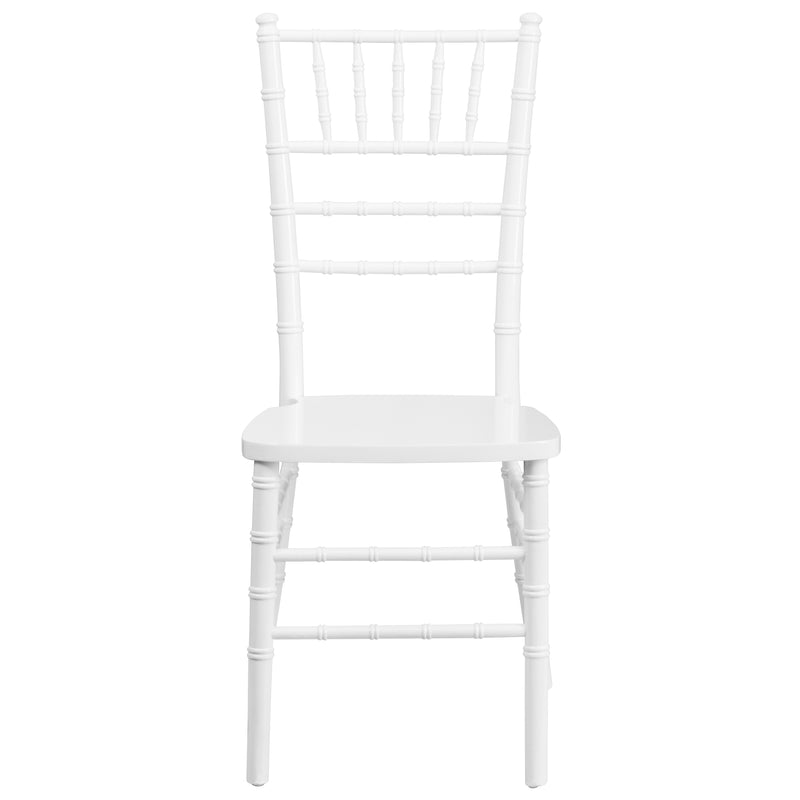 SINGLEWAVE Series White Wood Chiavari Chair