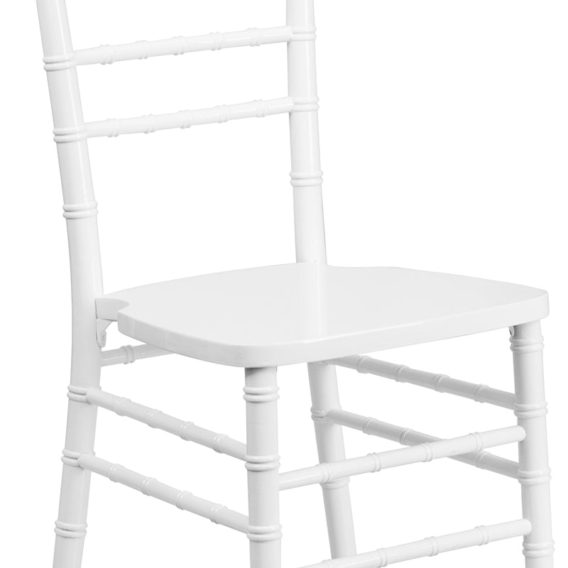 SINGLEWAVE Series White Wood Chiavari Chair