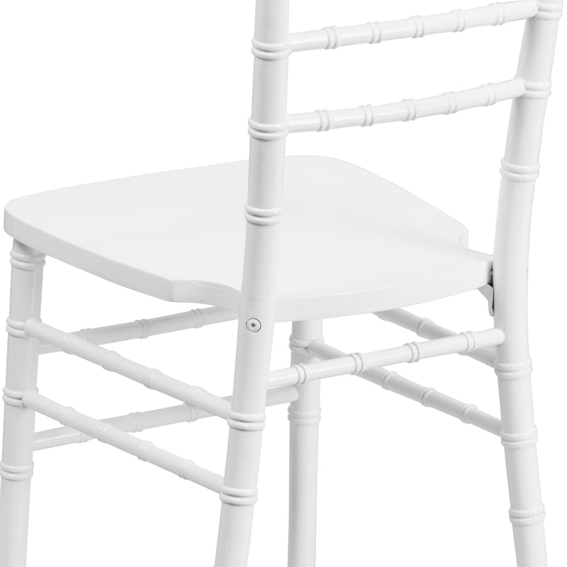 SINGLEWAVE Series White Wood Chiavari Chair