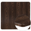42" Square Rustic Wood Laminate Table Top
