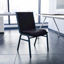 SINGLEWAVE Series Heavy Duty Black Dot Fabric Stack Chair