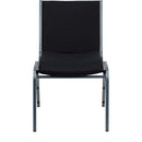 SINGLEWAVE Series Heavy Duty Black Dot Fabric Stack Chair