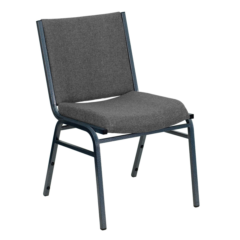 SINGLEWAVE Series Heavy Duty Gray Fabric Stack Chair