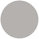 Mobile 42'' Round Grey HP Laminate Activity Table - Height Adjustable Short Legs