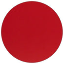 48'' Round Red HP Laminate Activity Table - Standard Height Adjustable Legs