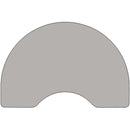 48''W x 96''L Kidney Grey HP Laminate Activity Table - Height Adjustable Short Legs