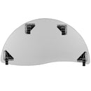 Mobile 60" Half Circle Wave Flexible Collaborative Oak Thermal Laminate Activity Table - Standard Height Adjustable Legs