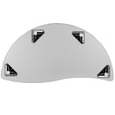 60" Half Circle Wave Flexible Collaborative Oak Thermal Laminate Activity Table - Standard Height Adjustable Legs