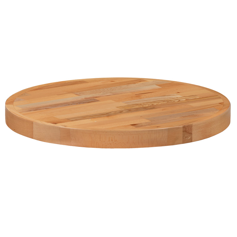 24" Round Butcher Block Style Table Top