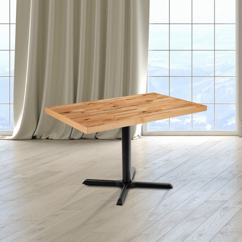 30" x 48" Rectangle Butcher Block Style Table Top