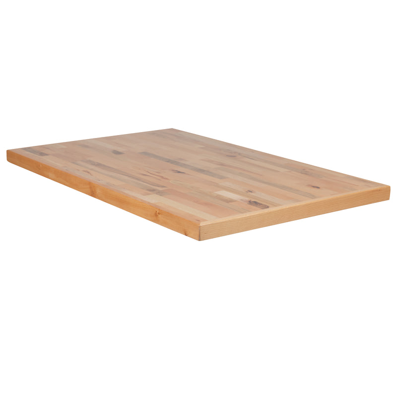 30" x 48" Rectangle Butcher Block Style Table Top