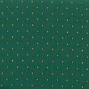 SINGLEWAVE Series 18.5''W Church Chair in Green Patterned Fabric with Book Rack - Gold Vein Frame