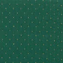 SINGLEWAVE Series 18.5''W Stacking Church Chair in Green Patterned Fabric - Gold Vein Frame