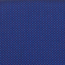 SINGLEWAVE Series 18.5''W Church Chair in Navy Blue Patterned Fabric with Book Rack - Gold Vein Frame