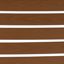 Outdoor Patio Bistro Dining Table Set with 4 Chairs and Faux Teak Poly Slats