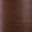 Lacey Series Solid Back Walnut Wood Restaurant Chair - Burgundy Vinyl Seat