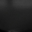 SINGLEWAVE Series Black Window Back Metal Restaurant Barstool - Black Vinyl Seat