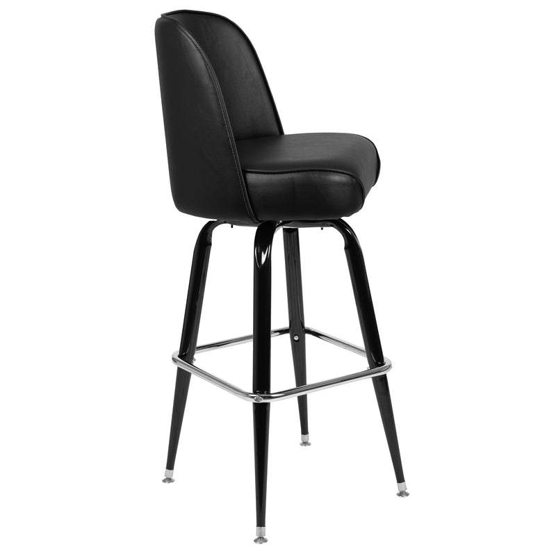 Metal Barstool with Swivel Bucket Seat