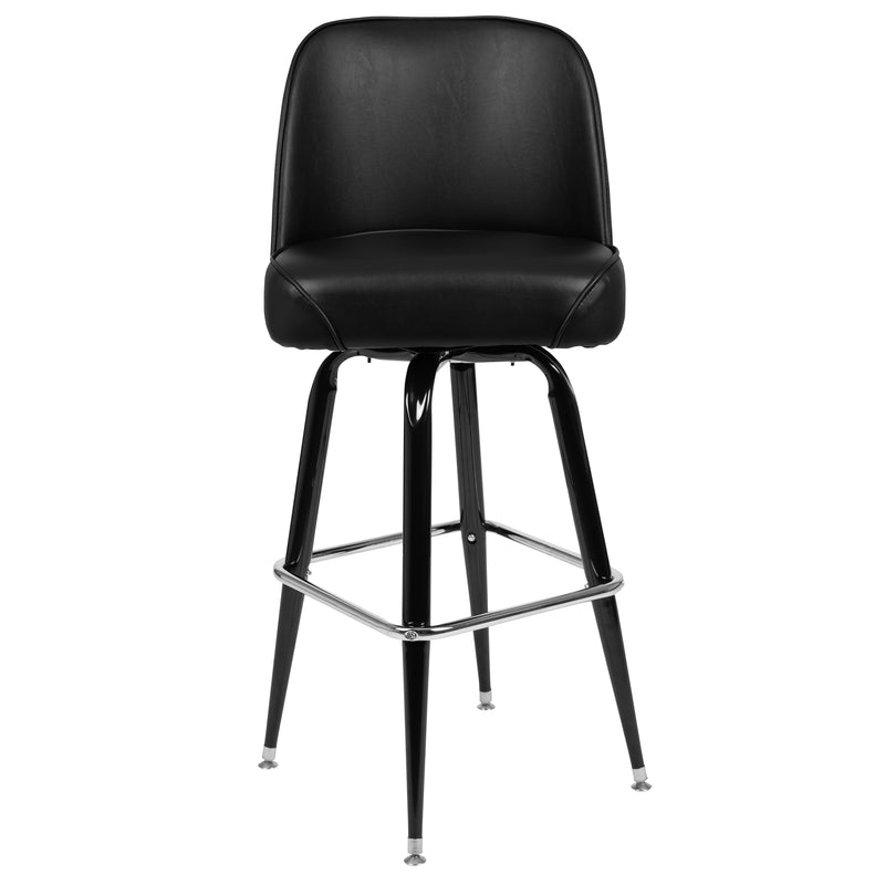 Metal Barstool with Swivel Bucket Seat