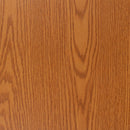 47.5" Circle Wave Flexible Laminate Activity Table Set with 12" Student Stack Chairs, Oak/Black