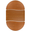 3 Piece Mobile 76" Oval Wave Flexible Oak Thermal Laminate Activity Table Set - Height Adjustable Short Legs