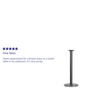 24'' Round Restaurant Table Base with 4'' Dia. Bar Height Column