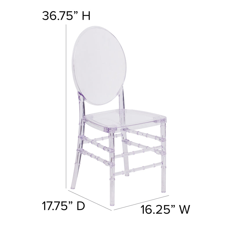 Flash Elegance Crystal Ice Stacking Florence Chair