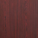 5-Foot Mahogany Melamine Laminate Folding Training Table