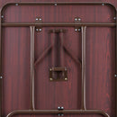 6-Foot Mahogany Melamine Laminate Folding Banquet Table