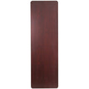 8-Foot Mahogany Melamine Laminate Folding Banquet Table
