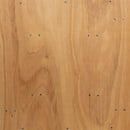 5-Foot Round Wood Folding Banquet Table with Clear Coated Finished Top