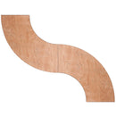 5.5 ft. x 2 ft. Serpentine Wood Folding Banquet Table