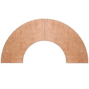 5.5 ft. x 2 ft. Serpentine Wood Folding Banquet Table